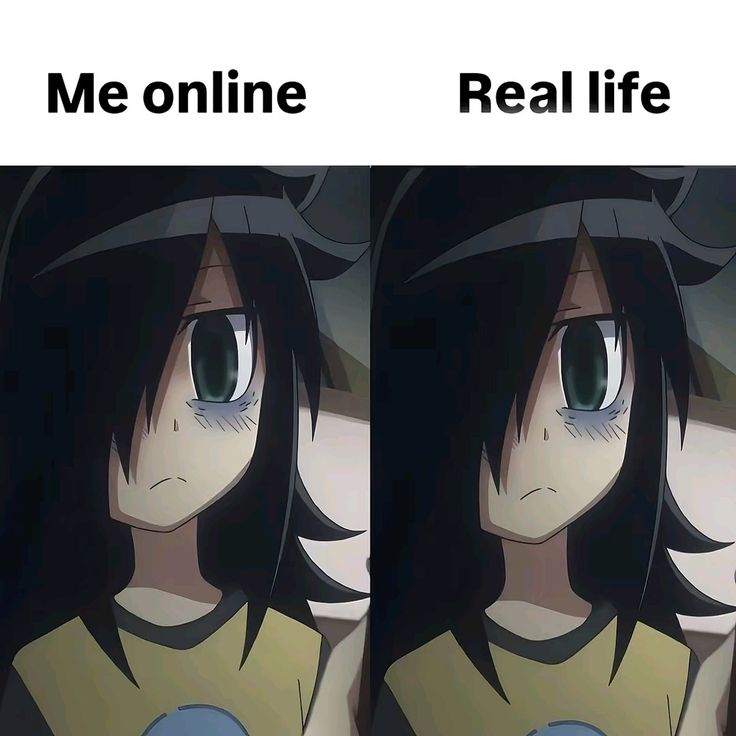 Me online Real life Me online Real life