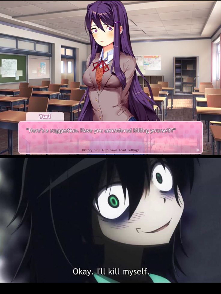 ee

“Wy
THA e © suggestion, Hee you coustdend kiliing yoursaie”

History >hi; Auto Save Load Settings

Okay. I'll kill myself.
LS