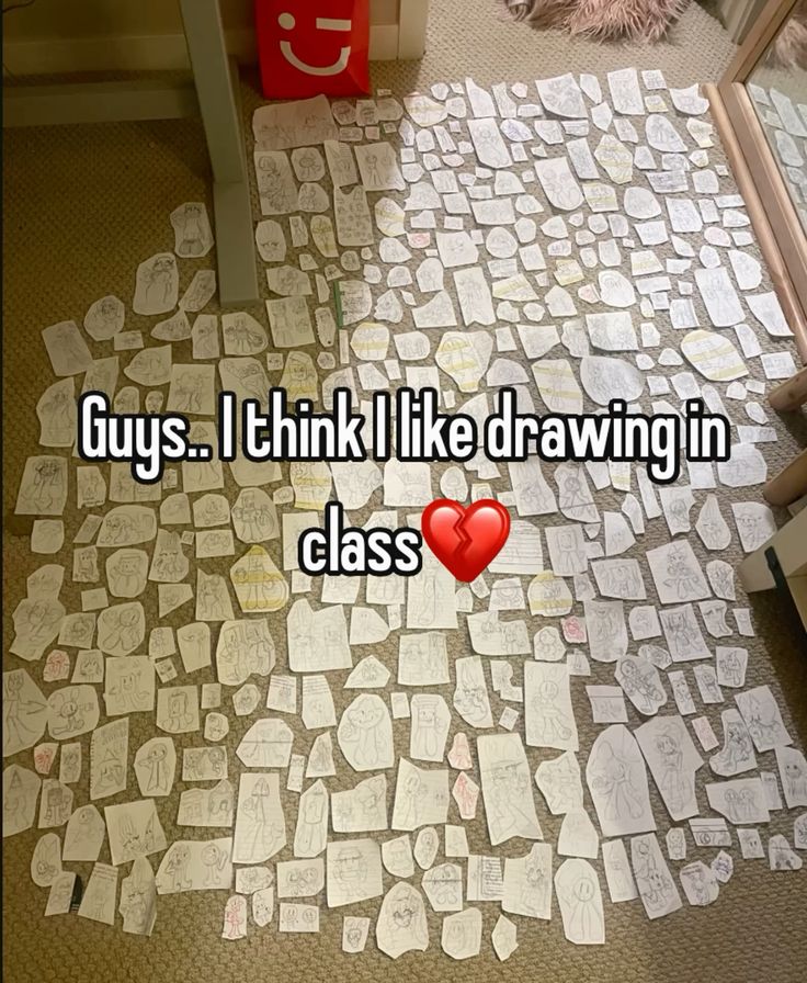 Guys.. I think I like drawing in
class 💔