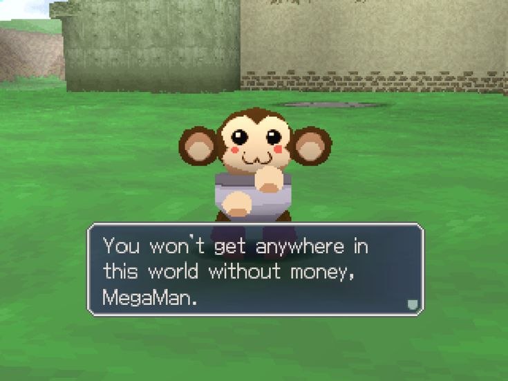 You won't get anywhere in
this world without money,
MegaMan.