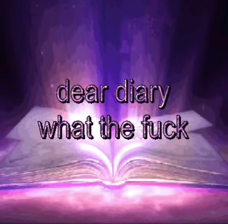 dear diary
what the fuck