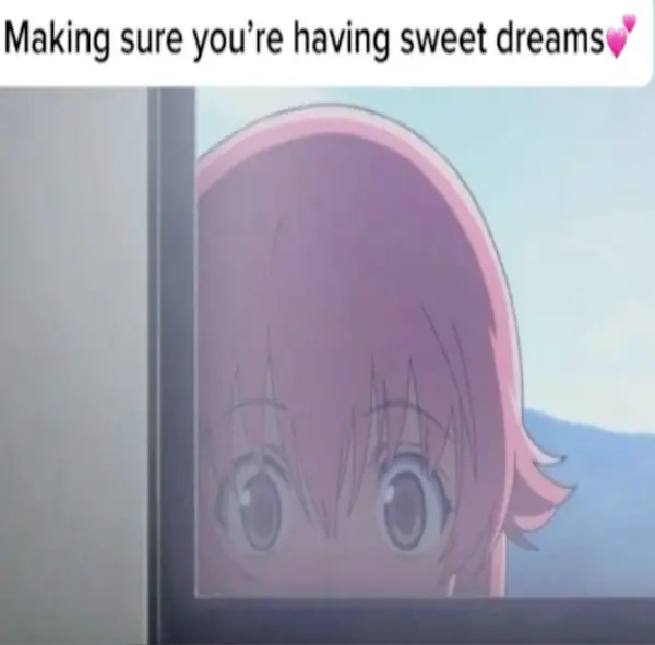 Making sure you're having sweet dreams💕