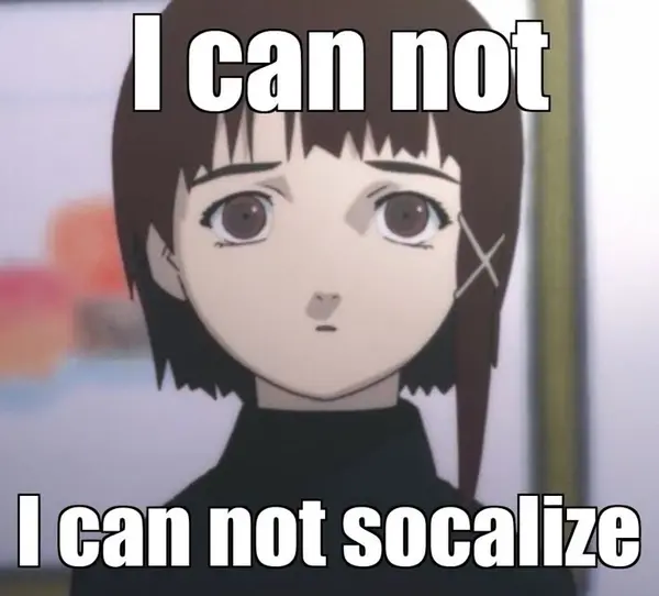 I can not

I can not socialize