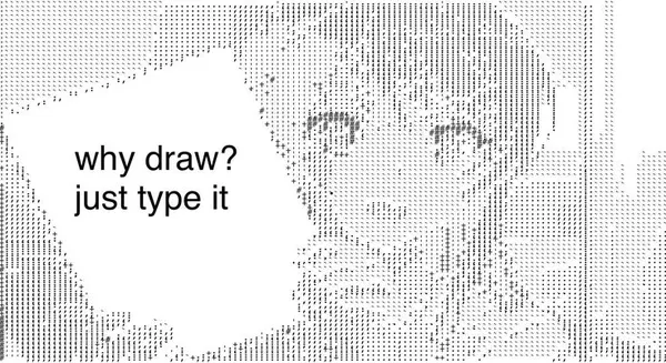 why draw?
just type it
