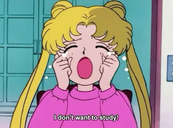 I don't want to study!