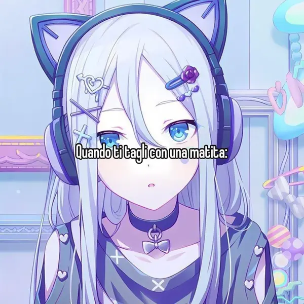 Quando ti tagli con una matita: