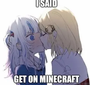 I SAID

GET ON MINECRAFT