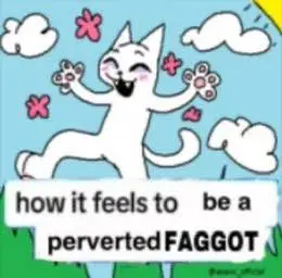 how it feels to be a
perverted FAGGOT