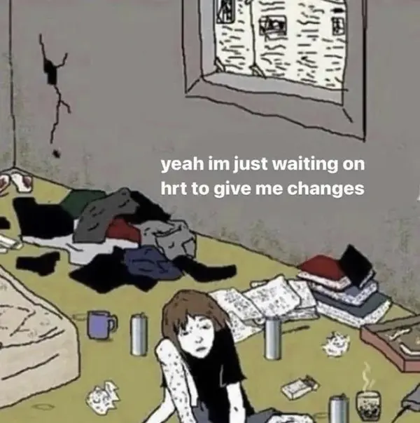 yeah im just waiting on
hrt to give me changes