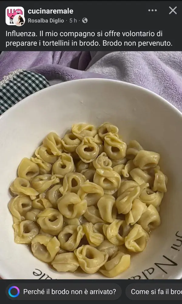 perché il brodo non è arrivato?