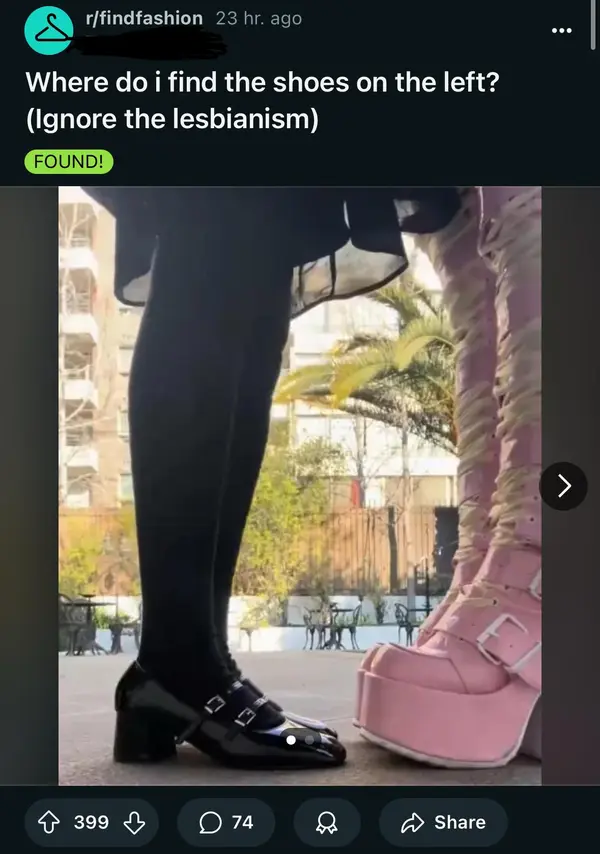 Where do i find the shoes on the left?
(Ignore the lesbianism)
FOUND!