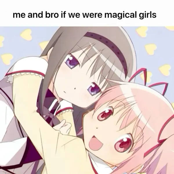 me and bro if we were magical girls