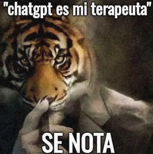 "chatgpt es mi terapeuta"

SE NOTA