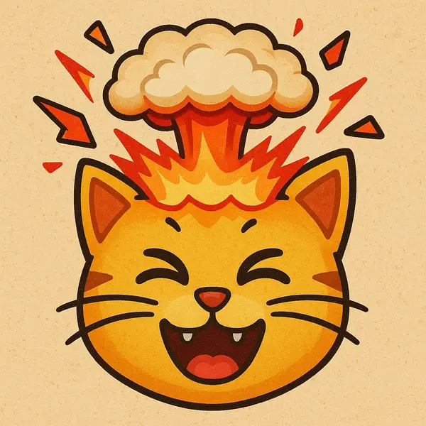 💖💣, [24/07/2025 18:06]
/copilot Disegna una fusione di queste emoji: 😺🤯

Microsoft Copilot, [24/07/2025 18:06]
Ecco un capolavoro che mescola la dolcezza felina con un'esplosione di stupore mentale! 💥🐱 Dai un’occhiata alla fusione appena generata!

💖💣, [24/07/2025 18:10]
non doveva sorridere, ma in effetti l'emoji era solo quella...