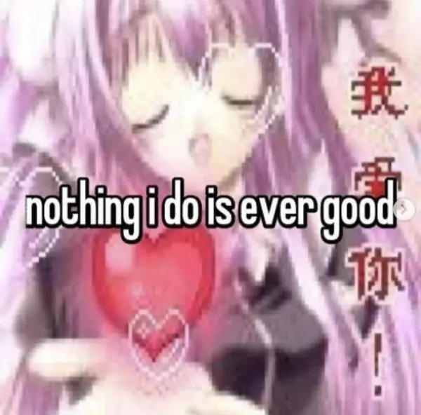 nothing i do is ever good