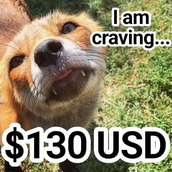I am craving...

$130 USD