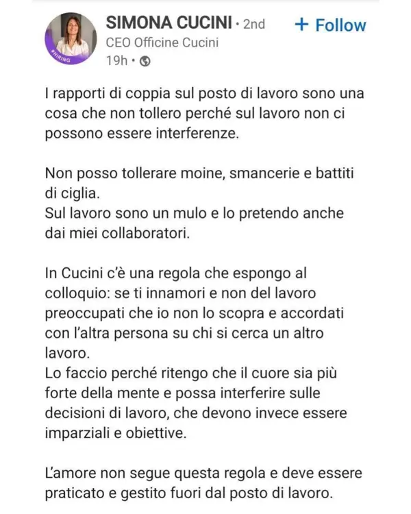 L'anno è il 2025 e il lavoratore ideale non deve possedere alcuna libido o capacità di innamoramento